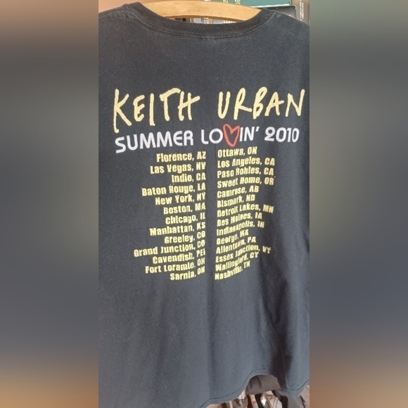 Keith Urban Summer Lovin' 2010 Cocert Tour T-Shirt Men's 2XL - Picture 2 of 5